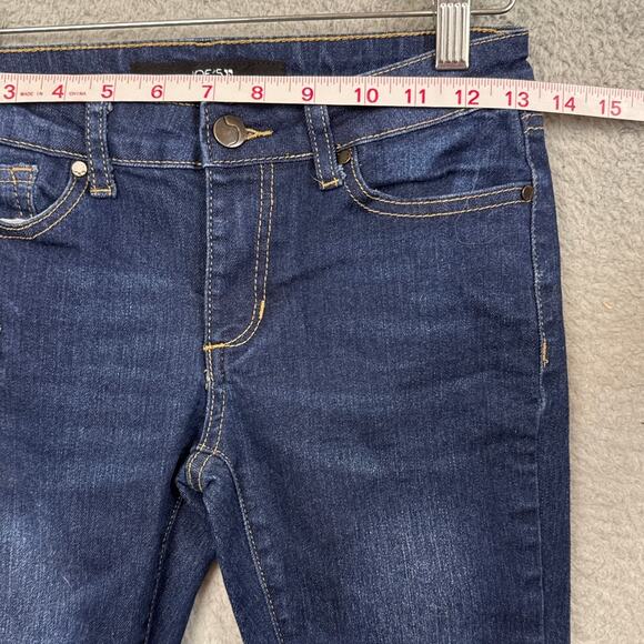 Joe's Jeans Little Girls Raw Hem Rhinestone Jeans Size 12 NWOT Designer Kids - Picture 4 of 11